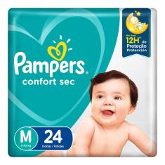 Fralda Pampers Confort Sec Tamanho M - 24 Unidades