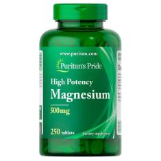 Magnesium Magnésio 500Mg (250 Tabs) Puritans Pride