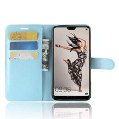 Capa HUAWEI P20 Pro, carteira flip de couro PU premium com compartimento para cartão, suporte e fecho magnético [capa interior à prova de choque de TPU] Compatível com HUAWEI P20 Pro
