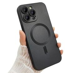 ankofave Capa magnética para iPhone 13 Pro Max para mulheres, design fosco luxuoso metálico macio com protetor de lente de câmera, compatível com capa Magsafe para iPhone 13 Pro Max 6,7 polegadas -