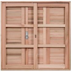 Janela com Caixilhos de Correr pra Vidros Quadriculados e Veneziana de Abrir 3 Folhas Rondosul