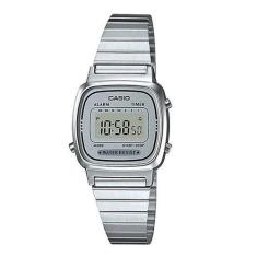 Relógio Feminino Casio Digital Mini Vintage LA670WA-7DF , Prata