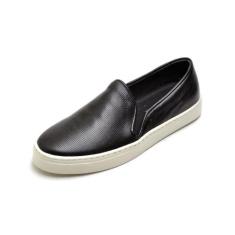 Tenis slip on feminino sapato plataforma casual couro legitimo confort