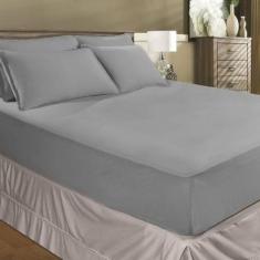 Lençol de Malha Solteiro Venesa, grafite