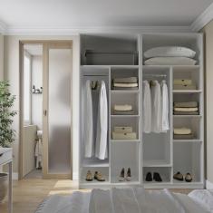 Guarda-roupa Modulado 2 Peças sem Portas Jade Cabecasa Madeiramadeira