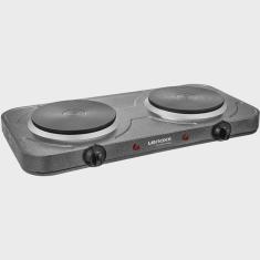 Fogão Elétrico De Bancada Lenoxx 2 Bocas Grand Pratic Prata PFE353 – 127 Volts