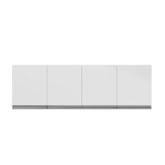 Armário Aéreo Preto P/ Cozinha Andreia 150cm c/ 4 Portas - Ajl Móveis,