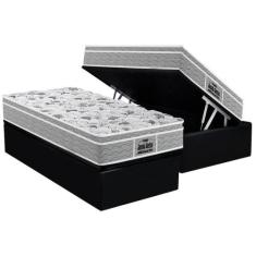 Cama Box Baú Solteiro: Colchão Espuma D45 Probel / EP Guarda Costas Pr