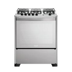 Fogão 5 Bocas Dako Magister Style Espelhado Com Mesa Inox Preto Bivolt