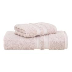 Jogo de Toalhas Buddemeyer Algodão Egípcio Gigante Rosa 2 peças