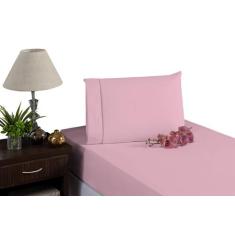 Jogo de Lençol Viúva Solteirão 2 Peças 180 Fios Com Elástico para Cama