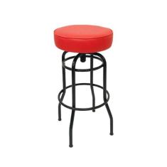 Banqueta Giratória Bar para Bancada Média Altura 65cm cor Preto Assent