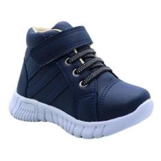 Botinha Tênis Cano Alto Meninos 20 Ao 27 Confortável-Masculino