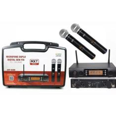 Microfone Duplo Profissional Digital Completo
