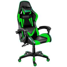 Cadeira Gamer Xzone Reclinável Premium CGR-01 Preta e Verde
