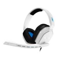 Headset astro A10 gamer branco / azul compatível PS4, xbox one, mobile