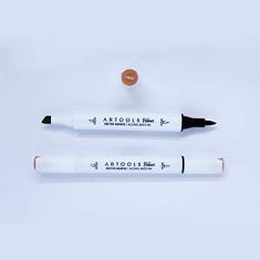 Marca Texto Artools Pictom Pontas Broad e Brush Amarelo Y934