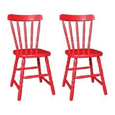 Conjunto 2 Cadeiras Dalas Vermelha - única
