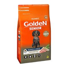 Ração Golden Fórmula Mini Bits Senior para Cães Adultos de Pequeno Porte Sabor Frango e Arroz, 10,1kg Premier Pet Para Todas Pequeno Idosos,