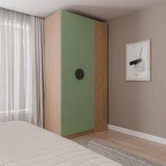 Guarda-roupa Modulado Joy Canto Cabecasa Madeiramadeira Verde