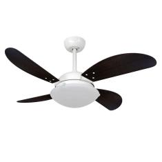 Ventilador De Teto Volare Branco Vd300 Fly 4 Pás Tabaco 110V