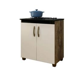 Balcão De Cozinha Para Cooktop 5 Bocas 2 Portas Fox Arte Móveis