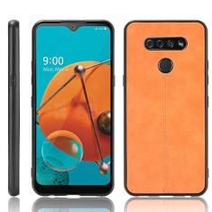 Capa adequada para LG K51, capa de celular estilo couro, proteção robusta 360° protege seu telefone capa de cor retrô para LG K51