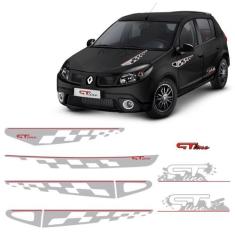 Kit Faixa Sandero Gt Line 2011 Adesivo Lateral Traseiro Capô - SPORTIN