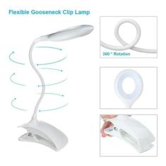 Luminária Pregador Mesa Usb Recarregável Led Presilha - Table Lamp