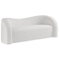 Sofá Curvo 3 Lugares Orgânico Sala Recepção Escritório Coréia 200cm Bo