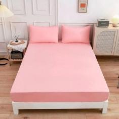 Jogo de Lençol Soft Toque 100% Acetinado Clean - DECORALAR, King, Rosa