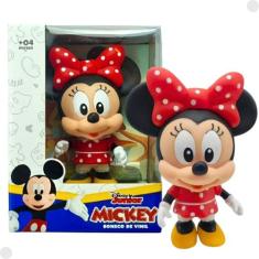 Boneco Minnie Mickey E Amigos Disney Jr Vinil 12Cm 3294 - Lider - Lide