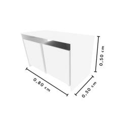 Mesa Organizadora De Brinquedos Quarto Infantil Com 2 Baús