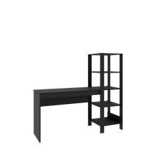 Escrivaninha Mesa De Estudo Office 120 Cm Com Prateleira Artemis Preto