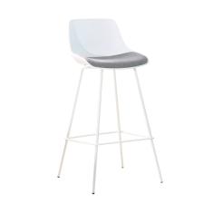 Banqueta Medelín Rivatti Móveis Branco/cinza Mescla