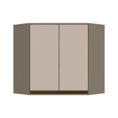 Armário Aéreo P/ Cozinha Connect Canto Oblíquo C/2portas 80x83cm Off White - Henn