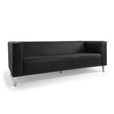 Sofá 03 Lugares Kubo Corano C-05 Pés de Aço Cromado D07 - D'Rossi - Do