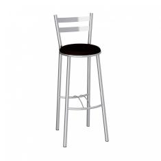 Banqueta Alta Cromada Verona Compoarte Cromado 