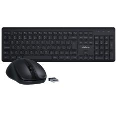 Teclado e Mouse 1200 dpi Intelbras CSI50 sem Fio Preto