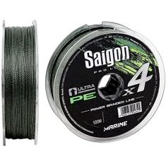 Linha Multifilamento Saigon X4 Verde 25Lbs 0,20mm 100m Marine Sports