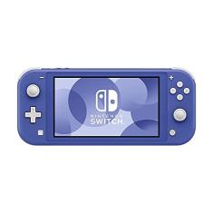 Nintendo, Console, Nintendo Switch Lite, Portátil, Tela de 5,5 Polegadas, Leve e Compacto, 32GB de Armazenamento, Controles Embutidos, Bateria de até 7 horas, Compatível com Jogos do Nintendo Switch, Azul