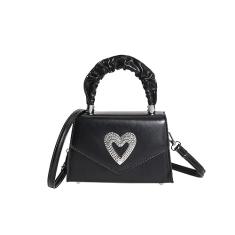 Bolsa transversal pequena para celular feminina bolsa de ombro bolsa carteira, Preto