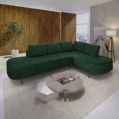 Sofá de Canto Luna Orgânico 265 cm Verde