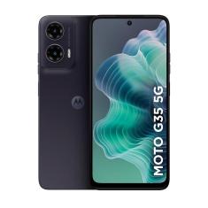 Smartphone Motorola Moto g35 5G Grafite 128GB, 4GB RAM + 8GB Ram Boost e Camera 50MP com AI NFC Tela 6.7" com Superbrilho