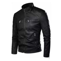 Jaqueta de couro Masculina Slim Fit - Boatto, Preto, P