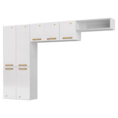 Cozinha Compacta em L Diamante Smart com 7 Portas 818409 Telasul, Bran