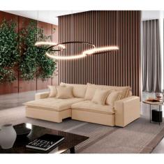 Sofá Zen Linho 02 Módulos 120 cm B25 Meu Sofá Online, A294 LINHO CREME