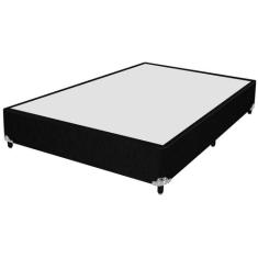 Cama Box Base Solteiro King material sintético3) - Genki Kenko , PRETO