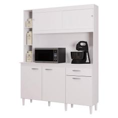 Cozinha Kit Duda 140 cm Branco – Poquema