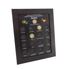 Quadro Porta Moedas Olimpíadas - imã e vidro